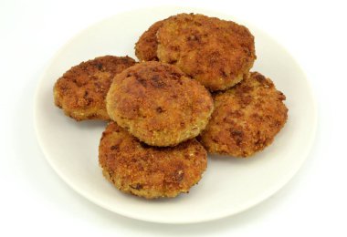 meat, rice and cabbage cutlets