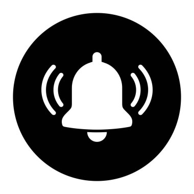 Beyaz arkaplanda alarm simgesi