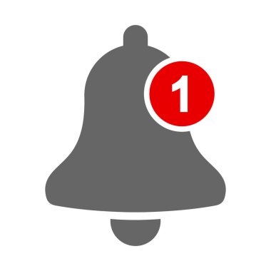 Beyaz arkaplanda alarm simgesi