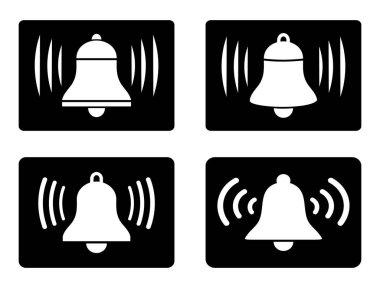 Beyaz arkaplanda alarm simgesi