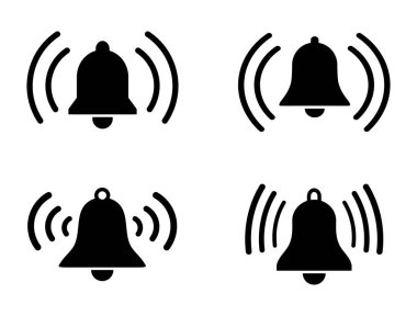 Beyaz arkaplanda alarm simgesi