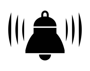 Beyaz arkaplanda alarm simgesi