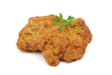 Beyaz arka plan üzerinde izole pirzola