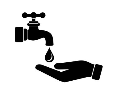 hand washing icon, hand disinfection