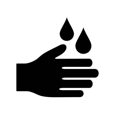 hand washing icon, hand disinfection