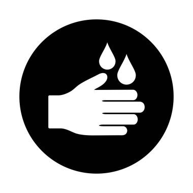 hand washing icon, hand disinfection