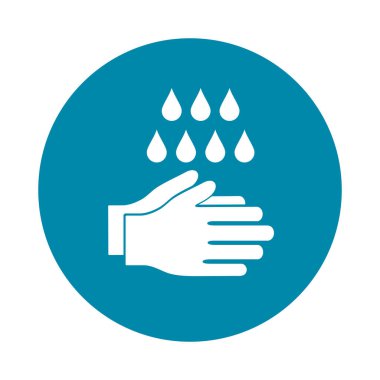 hand washing icon, hand disinfection