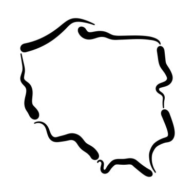 Polish contours on a white background