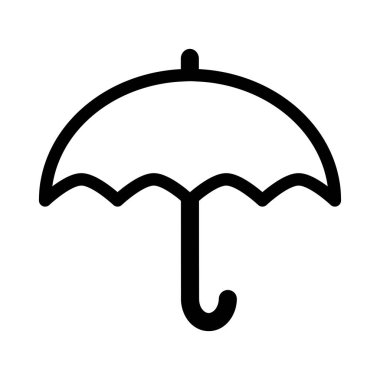 Beyaz arkaplanda şemsiye simgesi