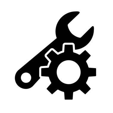 Onarım simgesi beyaz arka plan üzerinde