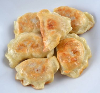 fried homemade dumplings with meat