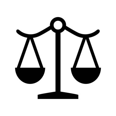 Beyaz arkaplanda ağırlık simgesi