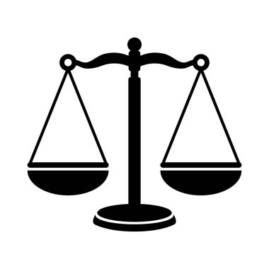 Beyaz arkaplanda ağırlık simgesi