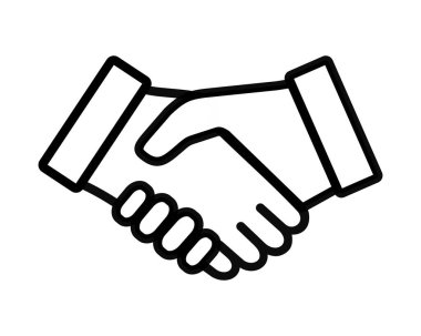 el sıkışma simgesi beyaz arka plan üzerinde