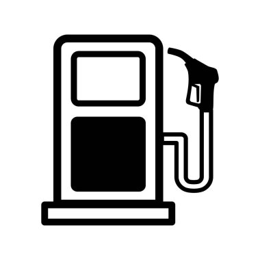 fuel dispenser icon on white background