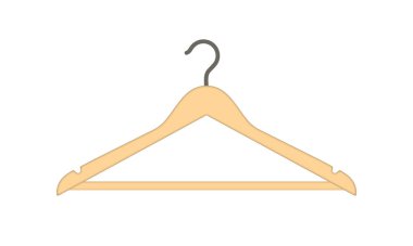 clothes hanger icon on white background clipart