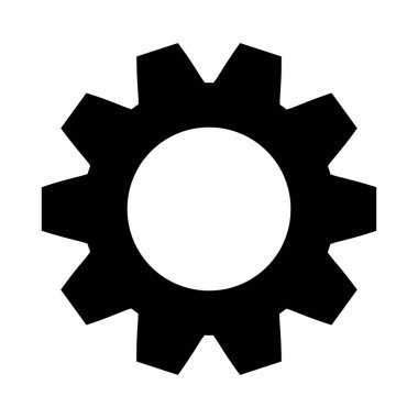 Beyaz arka planda dişli tekerleği