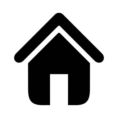 Beyaz arkaplanda ev simgesi