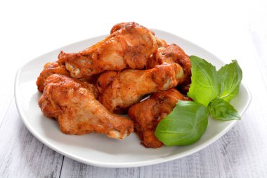 chicken wings baked on a plate