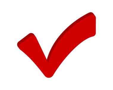 checkmark icon on white background