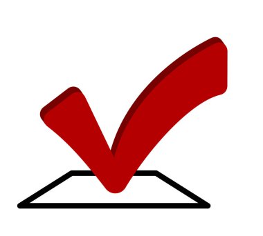 checkmark icon on white background