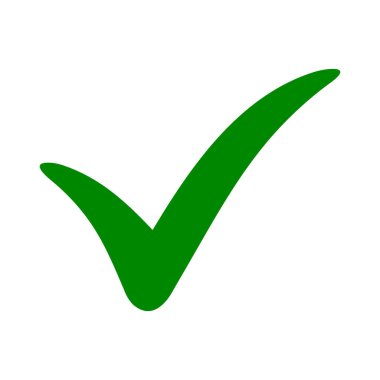 checkmark icon on white background