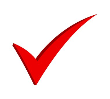 checkmark icon on white background