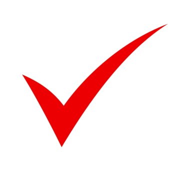 checkmark icon on white background