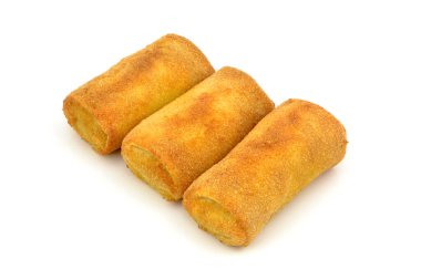 Beyaz arkaplanda kroketler