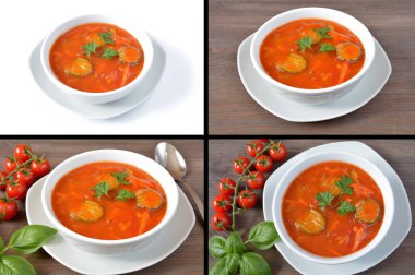 Bir kasede sebze güveci