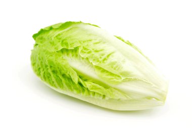 Beyaz arka plan üzerinde izole marul