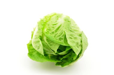 Beyaz arka plan üzerinde izole marul