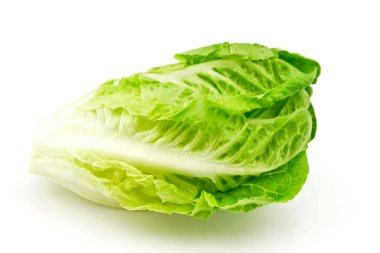 Beyaz arka plan üzerinde izole marul