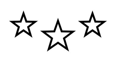 Beyaz bir arka plan üzerinde yıldız