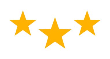 Beyaz bir arka plan üzerinde yıldız