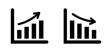 Beyaz arka plan üzerinde grafik simgesi