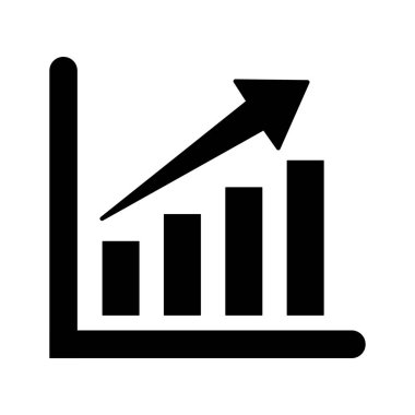 Beyaz arka plan üzerinde grafik simgesi