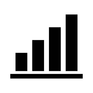 Beyaz arka plan üzerinde grafik simgesi