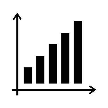 Beyaz arka plan üzerinde grafik simgesi