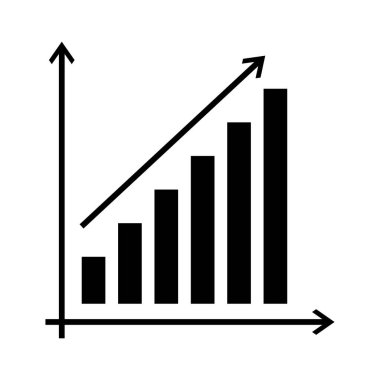 Beyaz arka plan üzerinde grafik simgesi