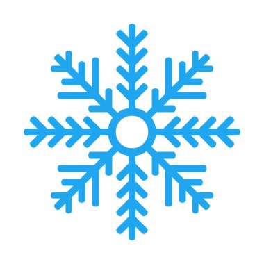 Beyaz arkaplanda kar tanesi