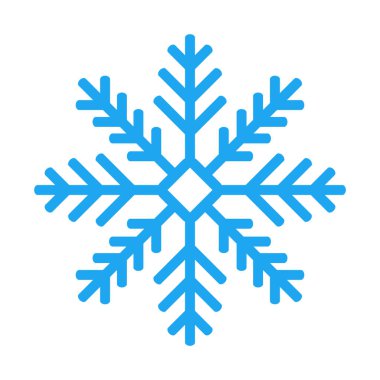 Beyaz arkaplanda kar tanesi