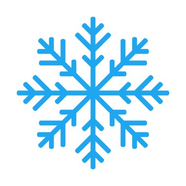 Beyaz arkaplanda kar tanesi