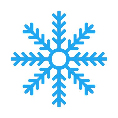 Beyaz arkaplanda kar tanesi