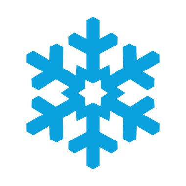 Beyaz arkaplanda kar tanesi