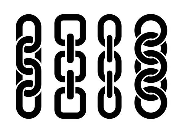 значок цепи на белом фоне
