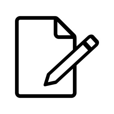 Beyaz arkaplan üzerindeki belge simgesi