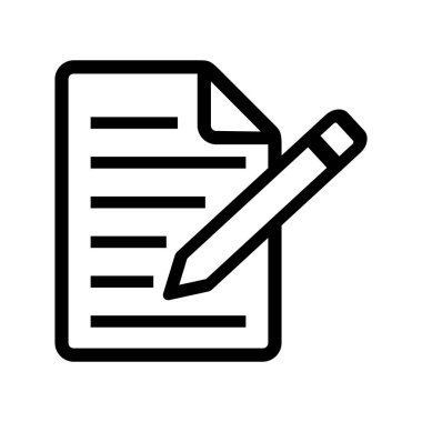 Beyaz arkaplan üzerindeki belge simgesi