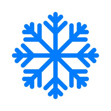 Beyaz arkaplanda kar tanesi