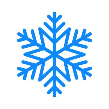 Beyaz arkaplanda kar tanesi